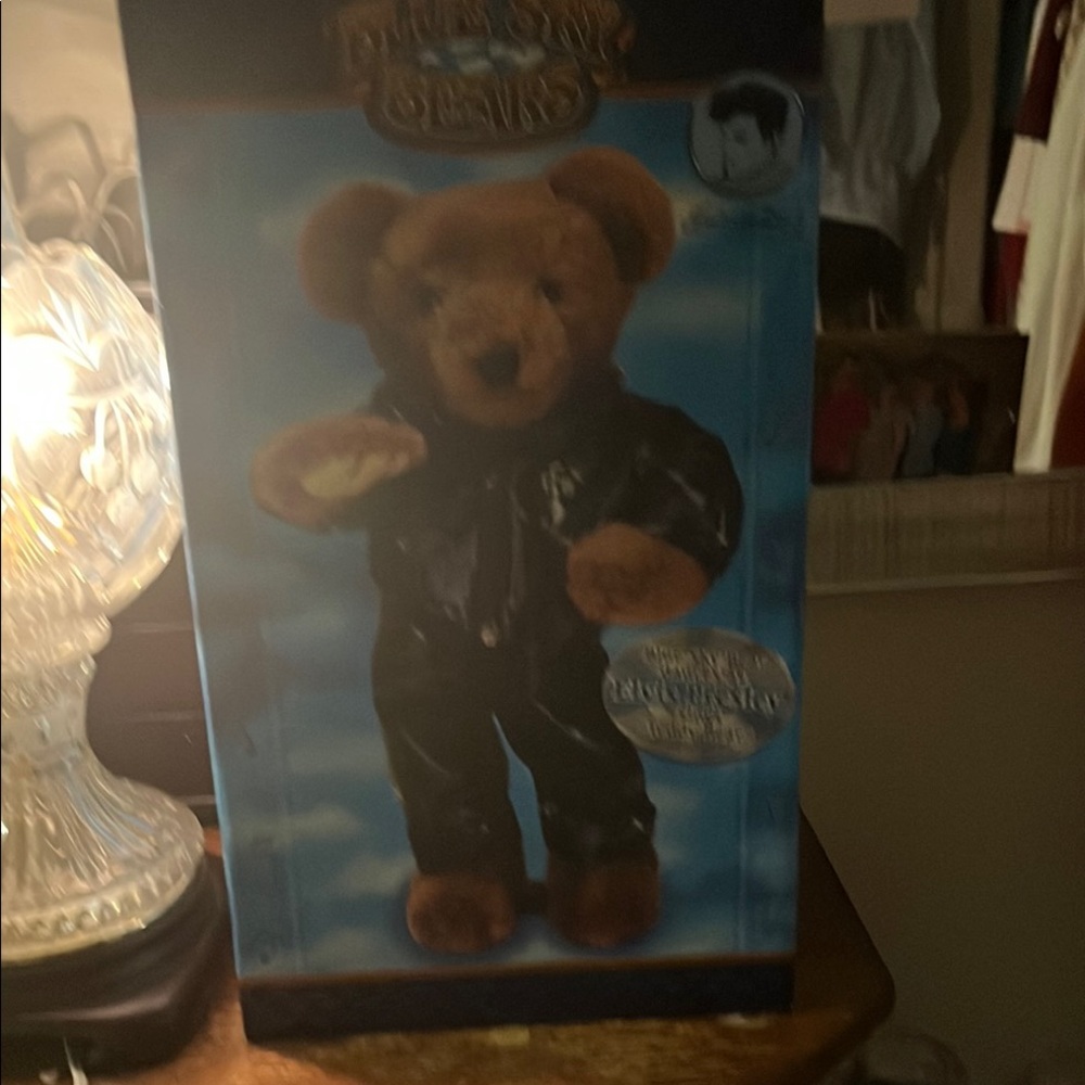 Harley-Davidson Bear Collectible Elvis sings teddy bear new condition